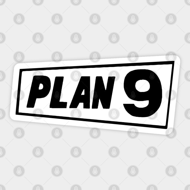 Plan 9.2 Sticker by blinky2lame